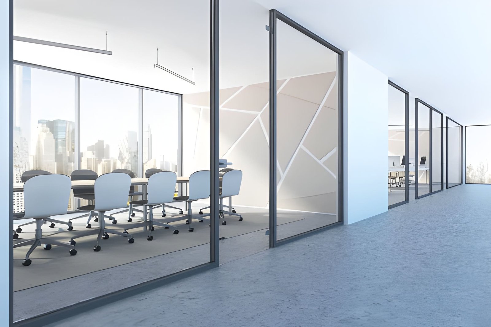 Modern office painting project